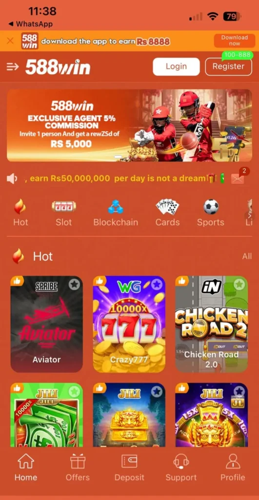 588 win real earning app